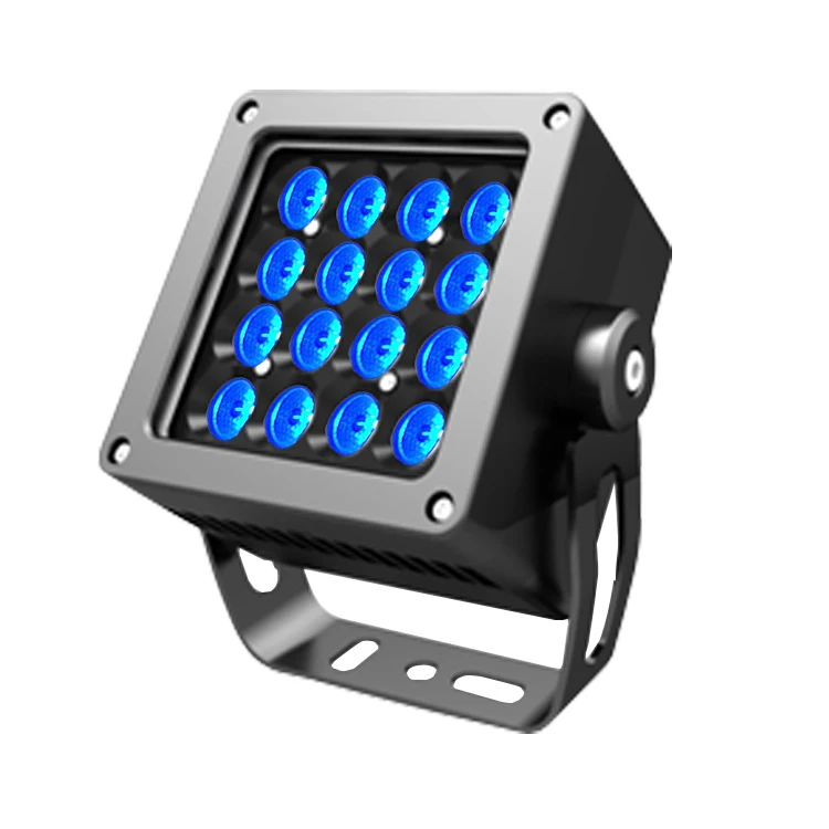Квадратный светодиодный наружный прожектор IP67 RGBW DMX512 RGB фасадный 36 Вт 48 72 круглый