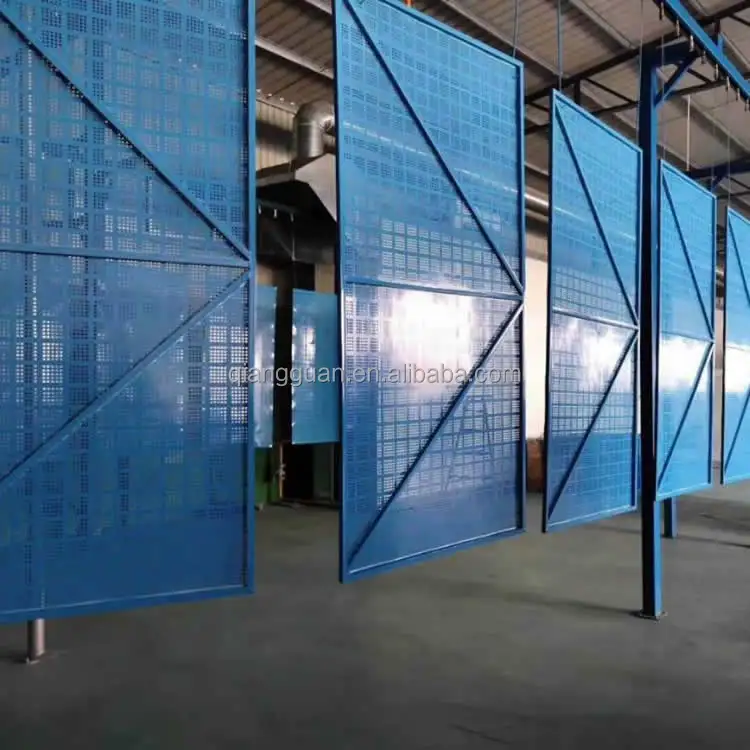 1 m x 2 m Climbing Scaffolding Blue Perforated Metal Panel Safety Screen