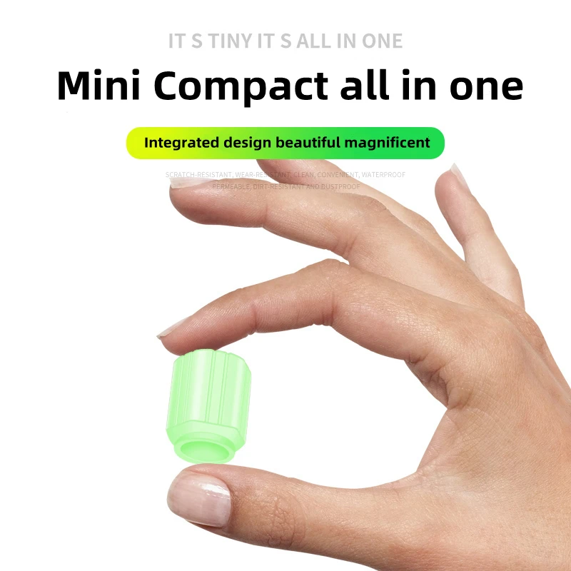 Custom plastic universal set of green luminous automobile logo valve cover