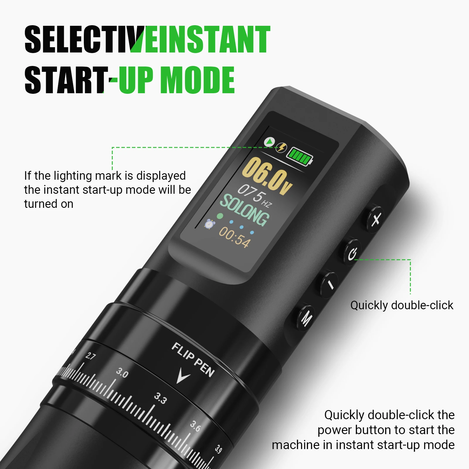 Hot sale Wireless Tattoo Machine Pen with Multi functional Body Art 1800Mah Digital OLED Display Tattoo Machine