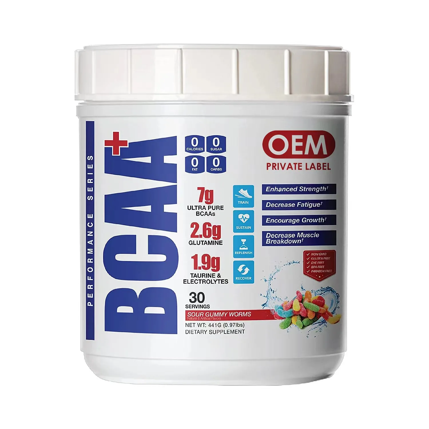 OEM bcaa vitamin biotin soft candy supports energy and supports muscle recovery enhanced strength bcaa gummies