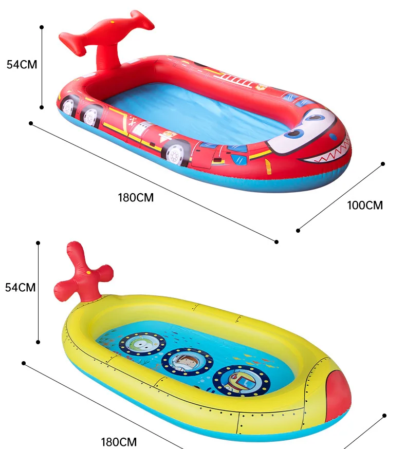 Dog/Children Summer Water Fun Toy Yard Lawn Small Inflatable Swimming Pool Inflatable  Water Splash Mat
