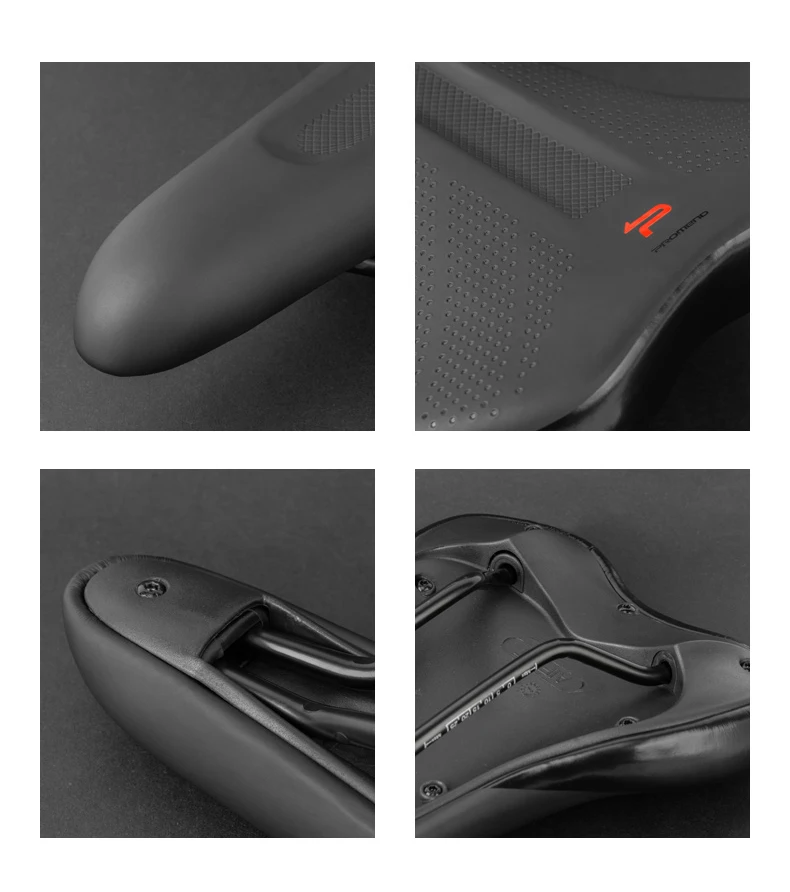 Promend Soft PU Leather Bicycle Saddle Comfortable Foam 5years Use BiKe Saddle China Factory Wide Mountain Road Bike Saddle Seat