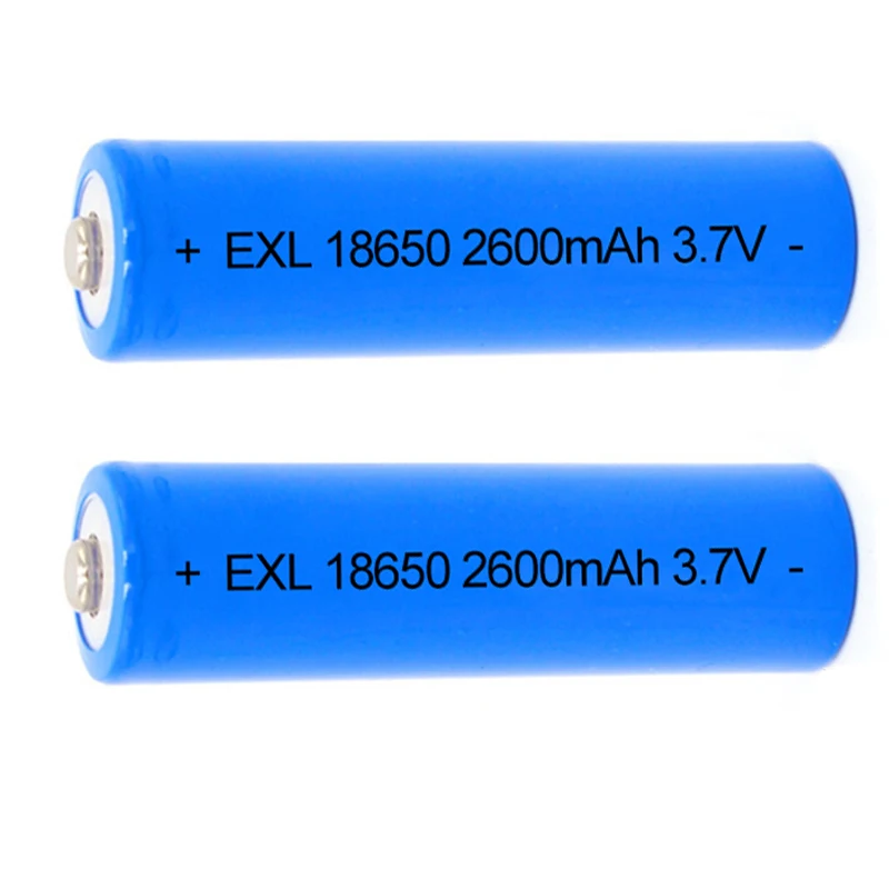 Li-ion 18650 battery rechargeable batteries 2600mah 3.7v
