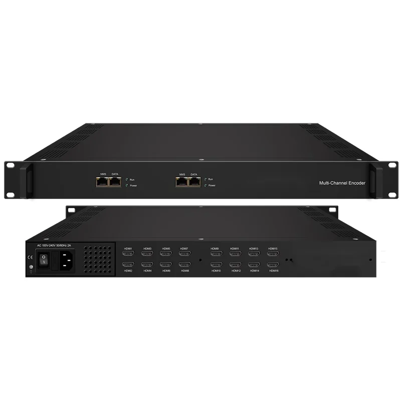 Новая система IP-кодера IPTV MPEG4 AVC/H.264/H265 кодирование видео HD 2/4/8 // 16/24 каналов