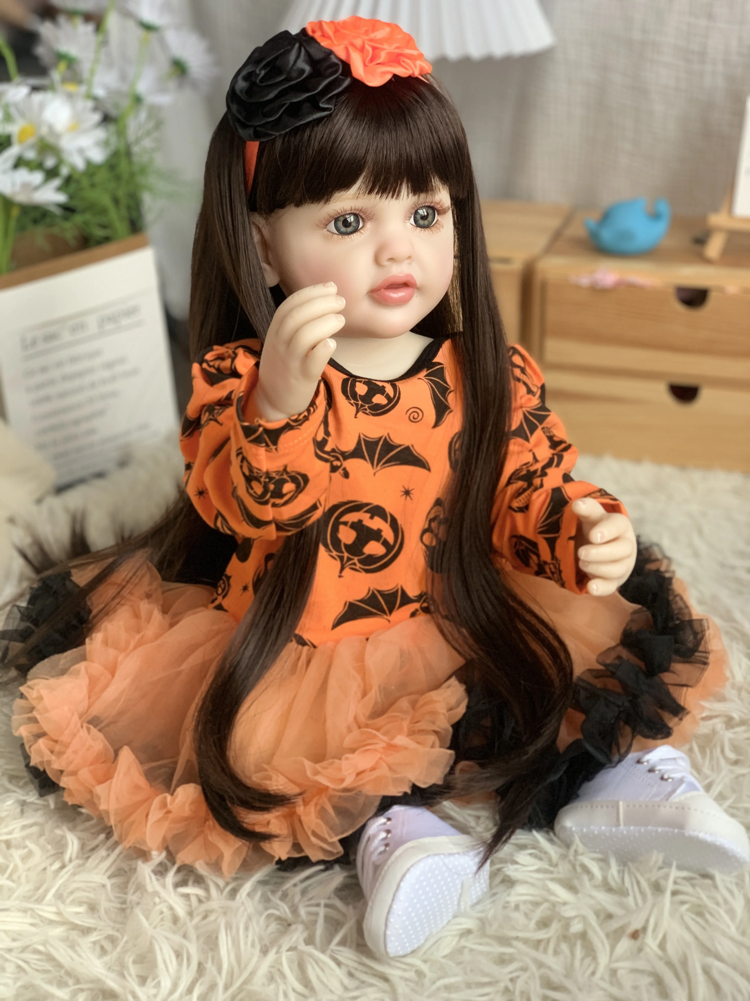Sony Angel Big Porcelain 20cm Dress Toys Pou Elsa Life Sized Love Pee Drinking 3d Reborn Dolls Sillicon