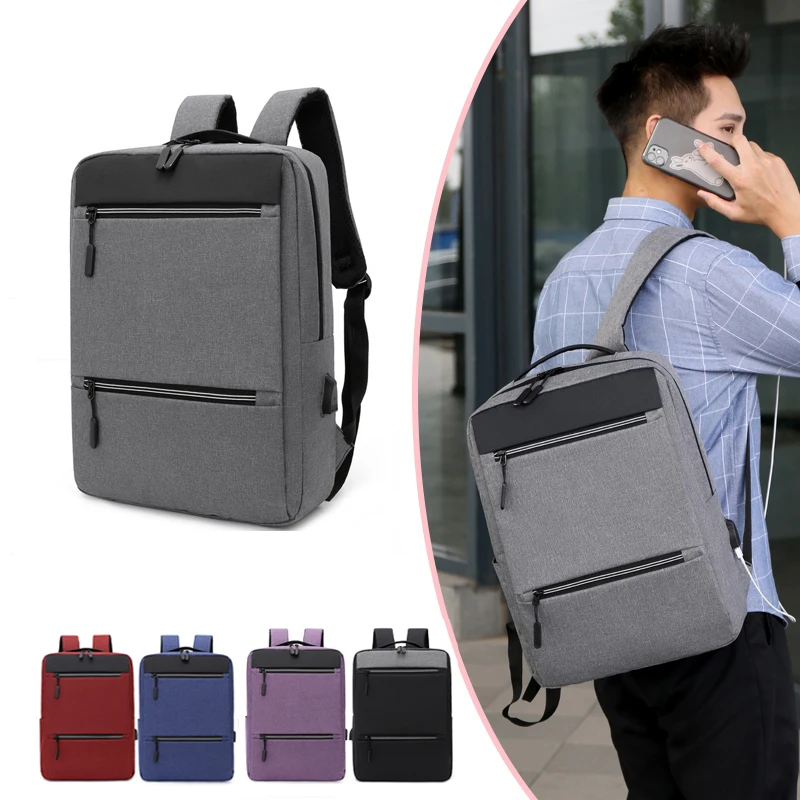 OMASKA Custom Business Travel School Bag 15.6 Inch Durable USB Charging Rucksack Waterproof Student Laptop Backpack