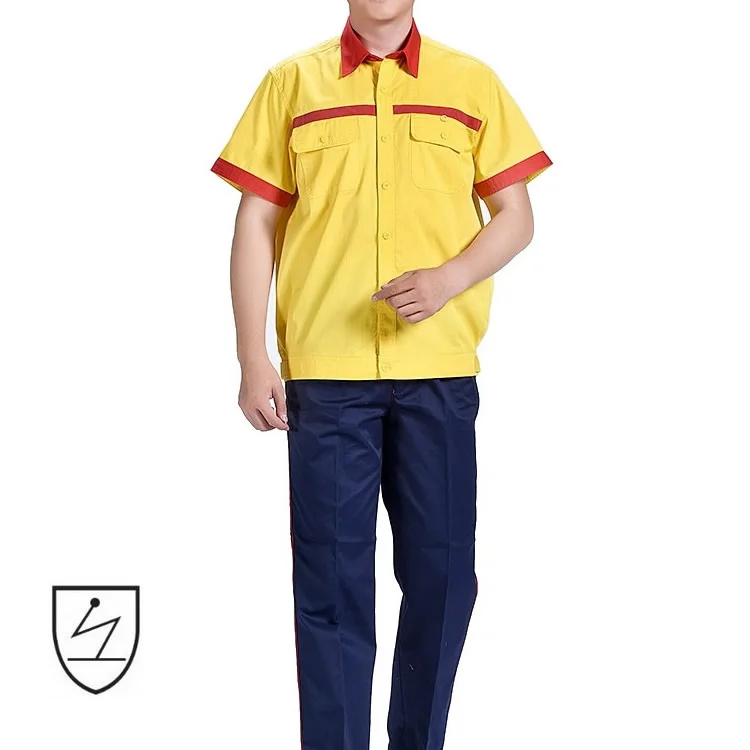 Factory Supply Twill Fabric Anti Static Gas Station Workwear