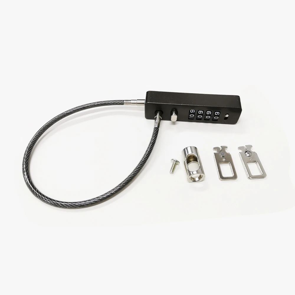 Desktop computer cable combination lock for macbook pro anti-theft security combination laptop locker