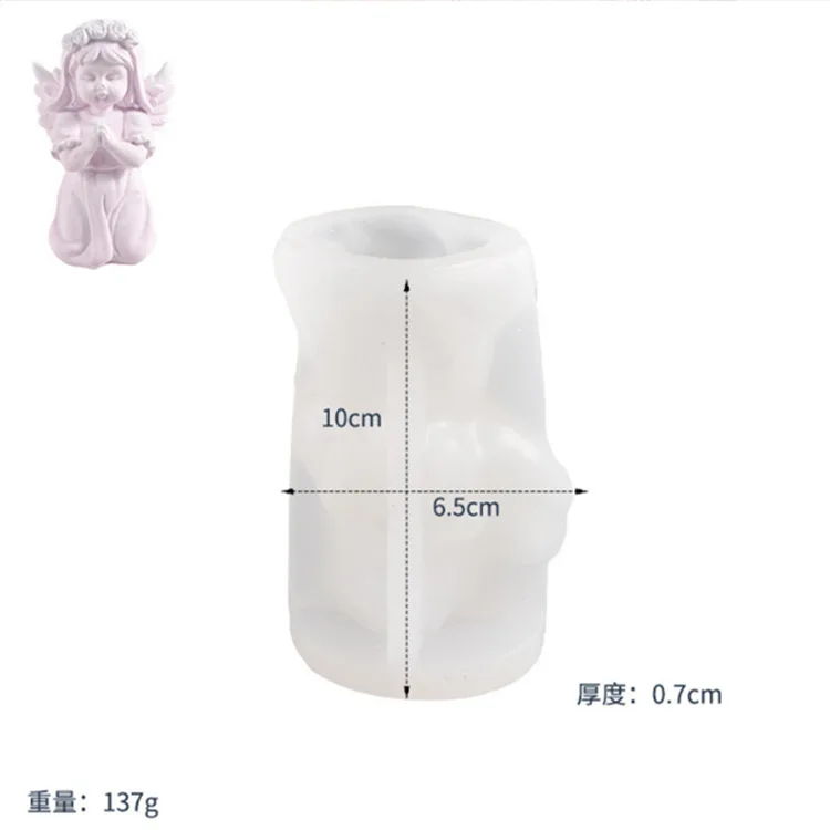 Resin Statue Crafts Supplier Manufacturer Custom Polyresin White Praying Angel Figurines