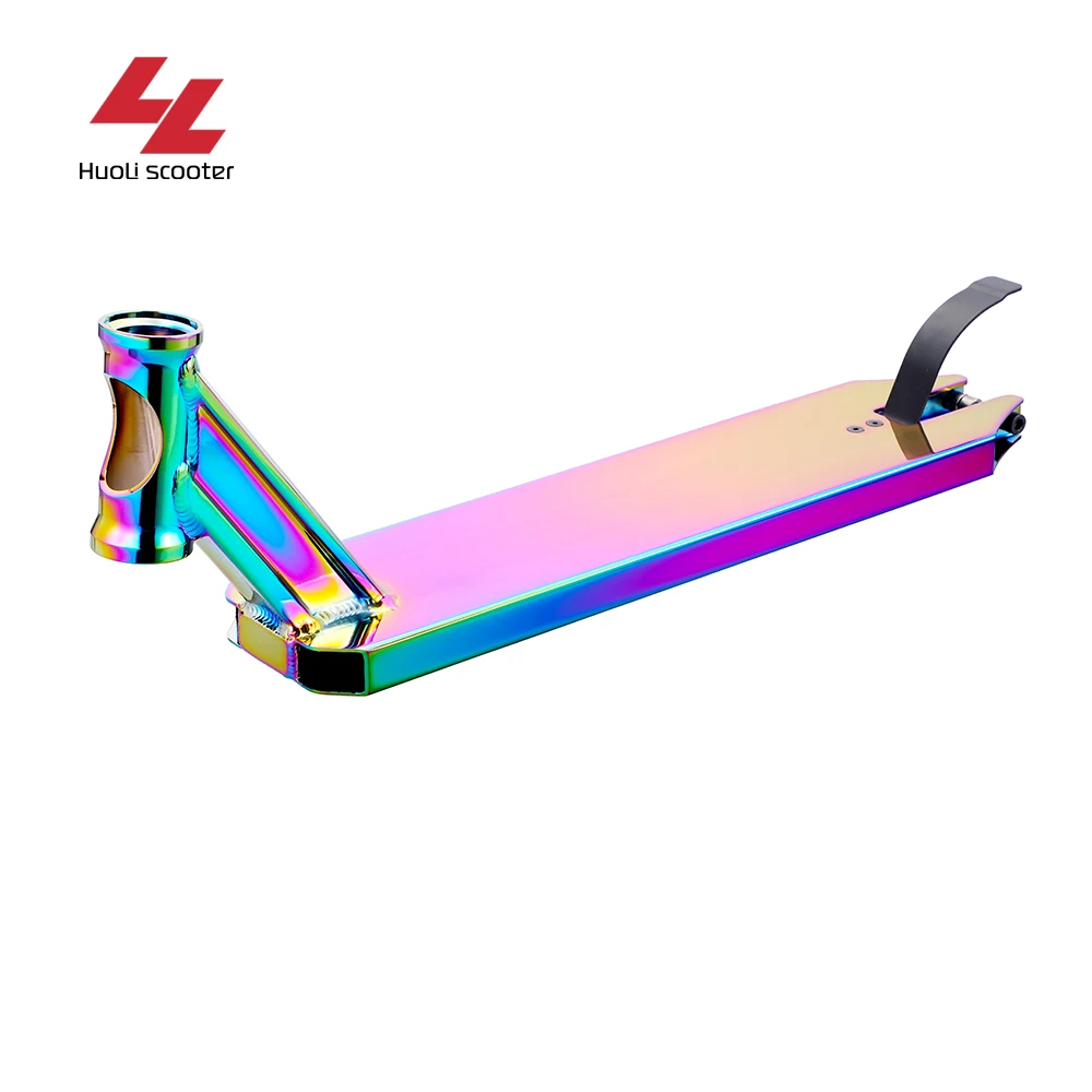 520mm x 120mm Park Scooter Deck Aircraft Grade 6061-T6 Aluminum Pro Kick Trick Extreme Colorful Folding Scooter Deck for Adults