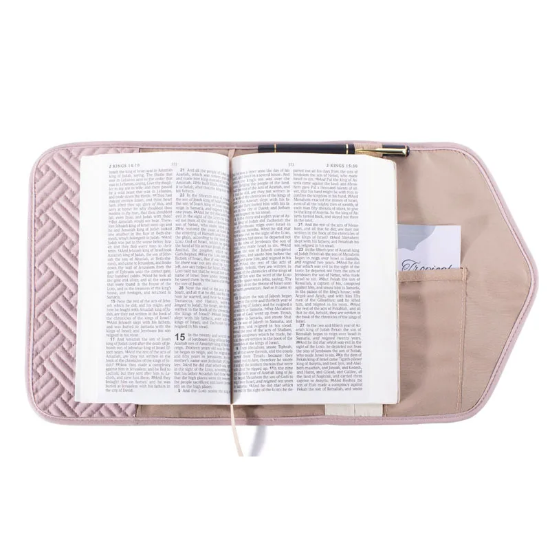 Reusable Book Cover with Magnet Closure Adjustable Book Sleeve Book Protector for Paperback Bible Bag