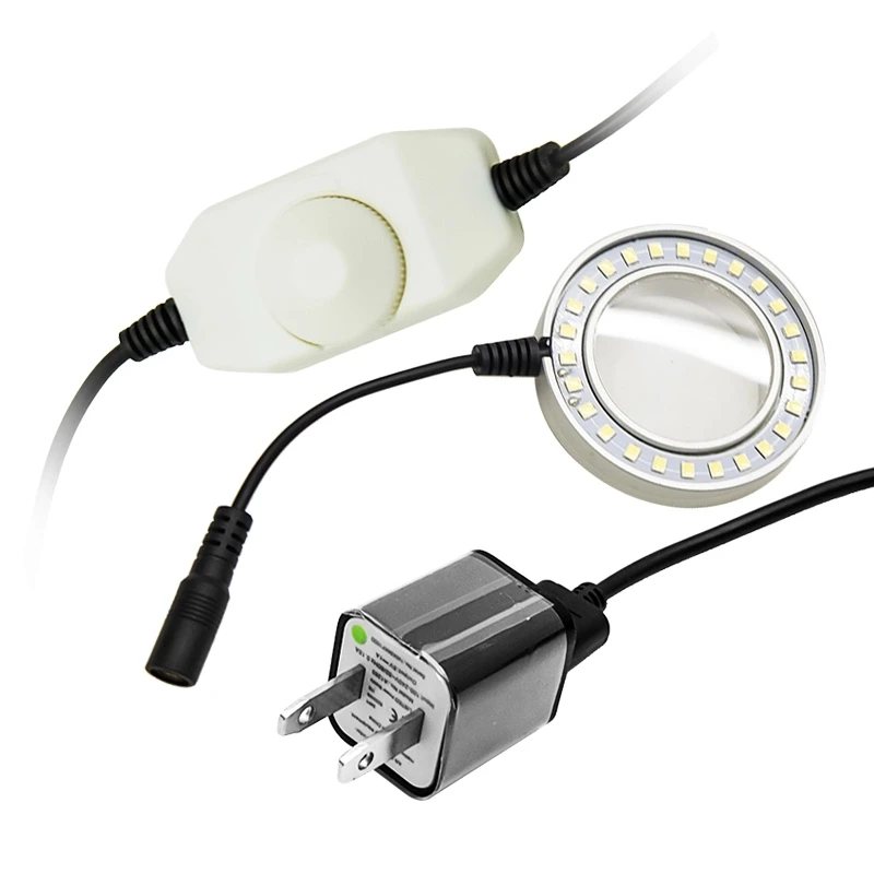 High light Microscope Fluorescent Lamp ring light,LED lighting source,Ring lamp for microscope With dust Lens