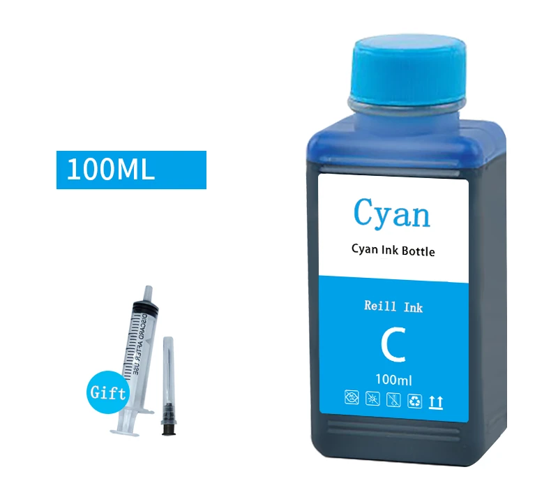 100ml Universal Color Bulk Bottle Refill Inkjet Dye Ink For Epson For HP For Canon Printer