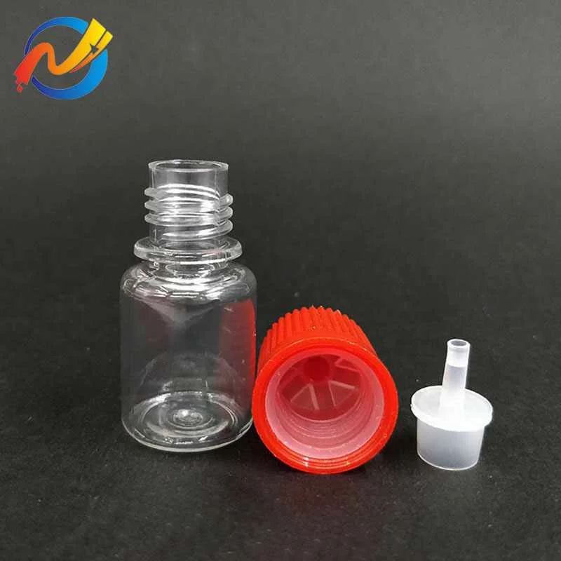 
Cheap Factory Price plastic medicine container 5ml bottle with nozzle inner plug 
