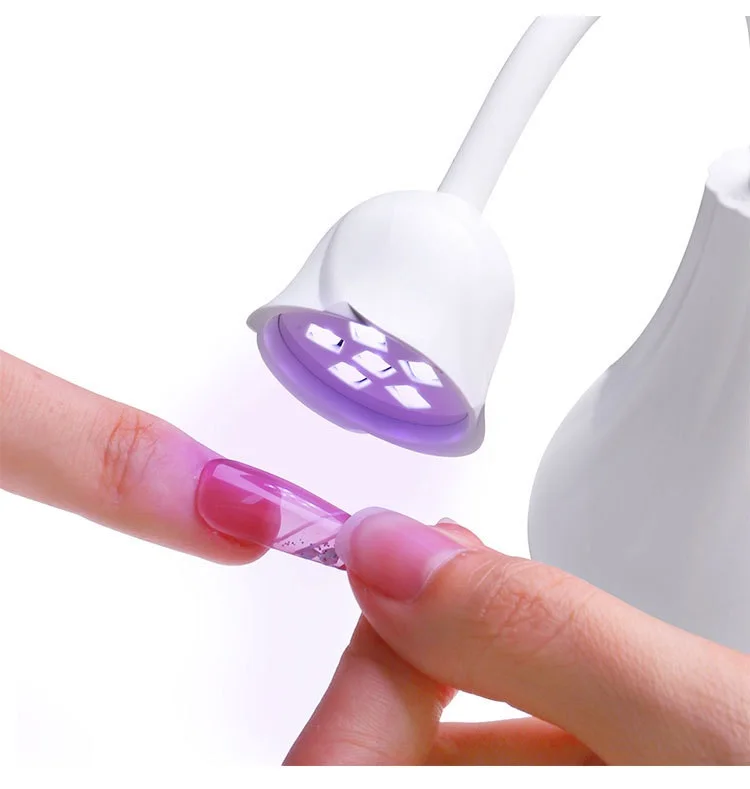 Оптовая продажа профессиональная сушилка для маникюрного салона Настольная лампа гель-лака в форме розы портативная мини-УФ Светодиодная ногтей