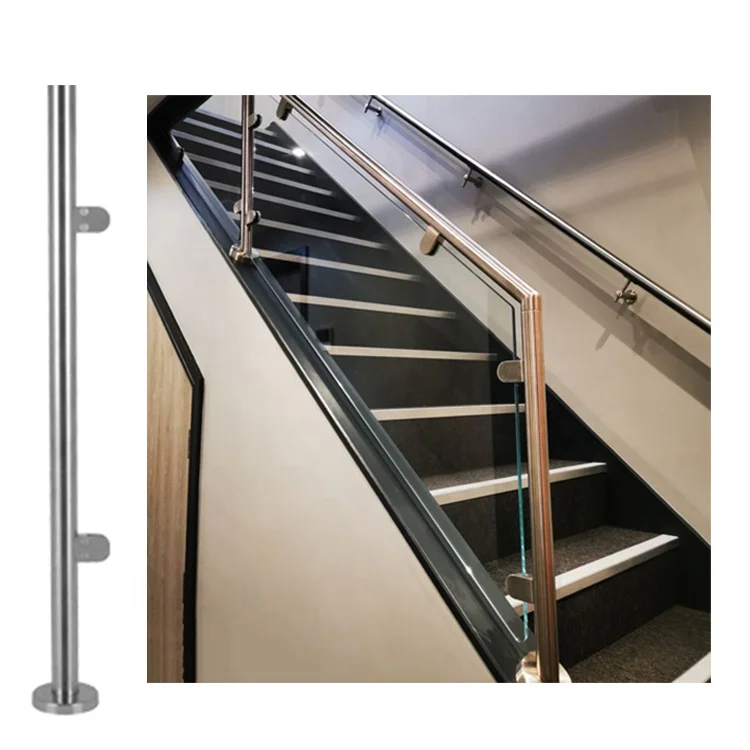 
Stainless Steel Stairwell Metal Rails For Porch Outdoor 