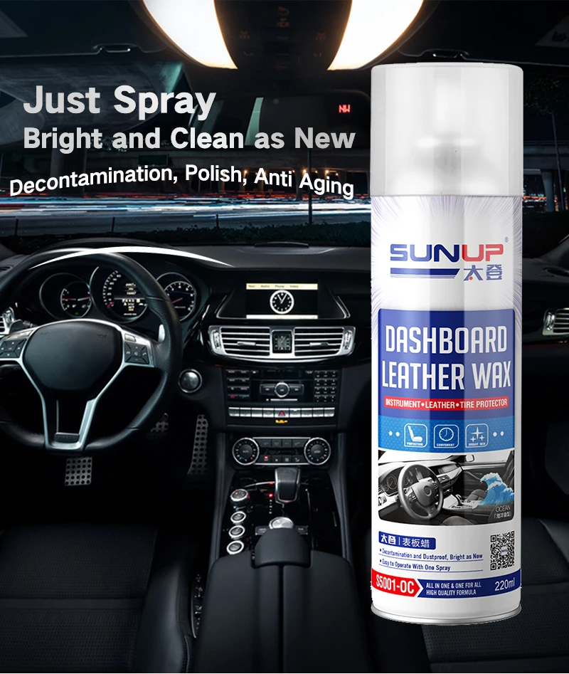 Car Home Dashboard Polish Cleaner Wax Silicone Dashboard Leather Wax For Car Cleaning Polish