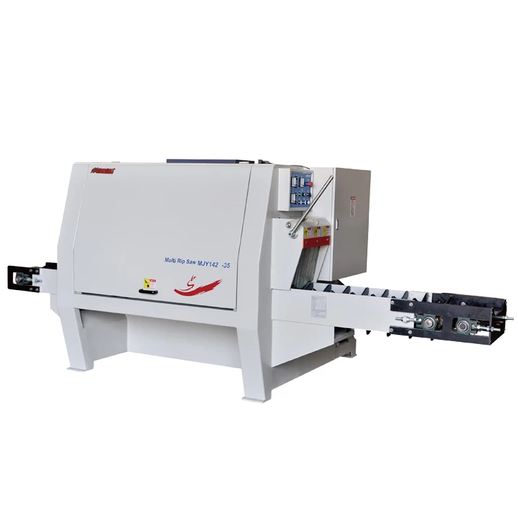 Multirip Wood Saw Shengong MJY142U-35 Round Log Multi Rip Saw Machine