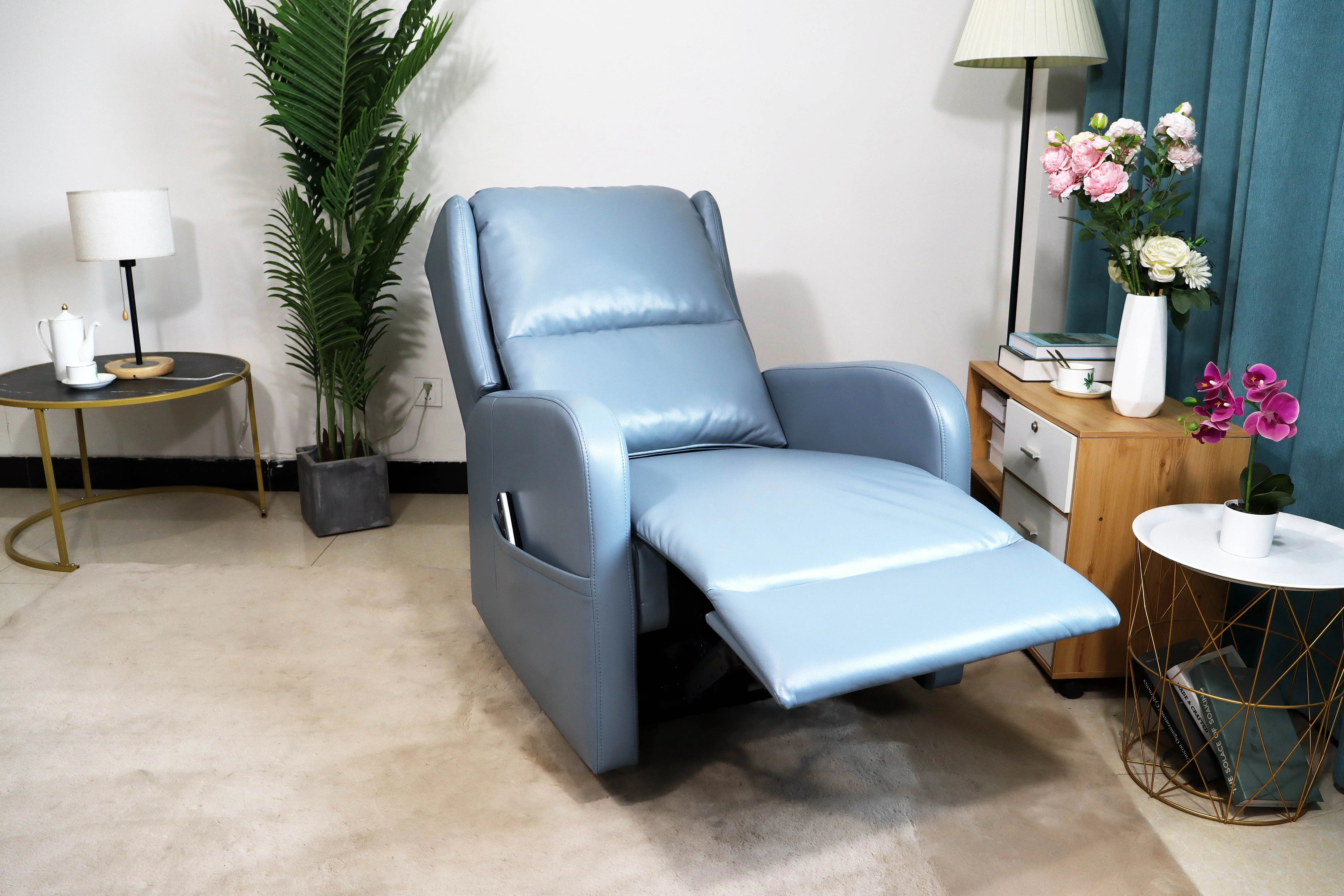 Electric living room modern single Recliner Sofa Set furniture, massage Recliner Chair, Theatre Chair Recliner