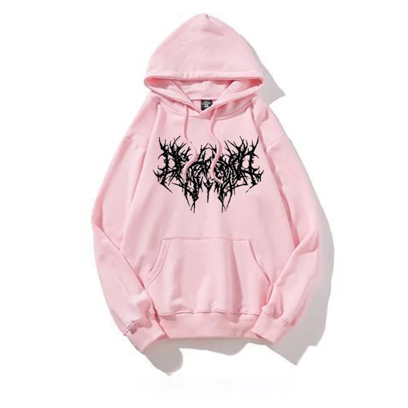 Fashion hip hop print girl youth womens winter fleece warm long sleeve hooded sweatshirts shirts pullover hoodies  for women