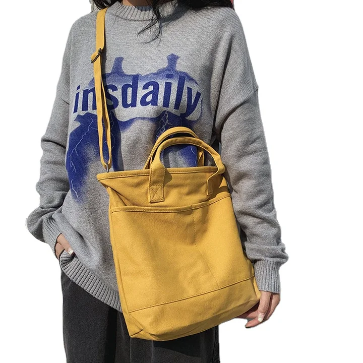 High Quality Cotton Notebook Travel Shopping Bag Organic Canvas Tote Bag For Girl