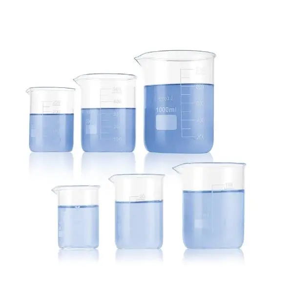 lab borosilicate 3.3 material Measuring Low Form Glass Beaker
