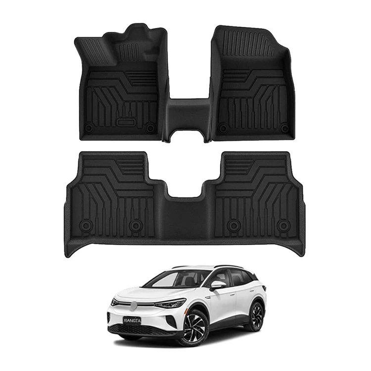 High Quality TPE Car Mats for VW ID4 X/CROZZ ID6 X/CROZZ ID3 2021-2023 Waterproof TPE Material Car Mat