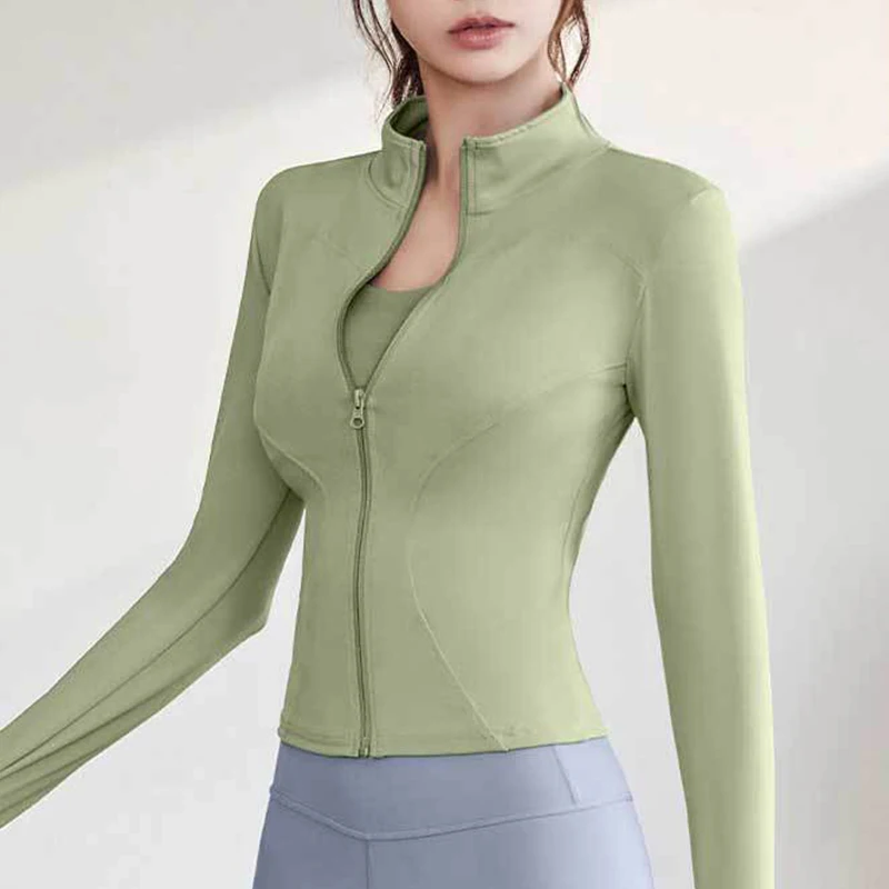 Nude Feeling outdoor Yoga jacket zipper Quick-drying Breathable  Running yoga fitness for Women