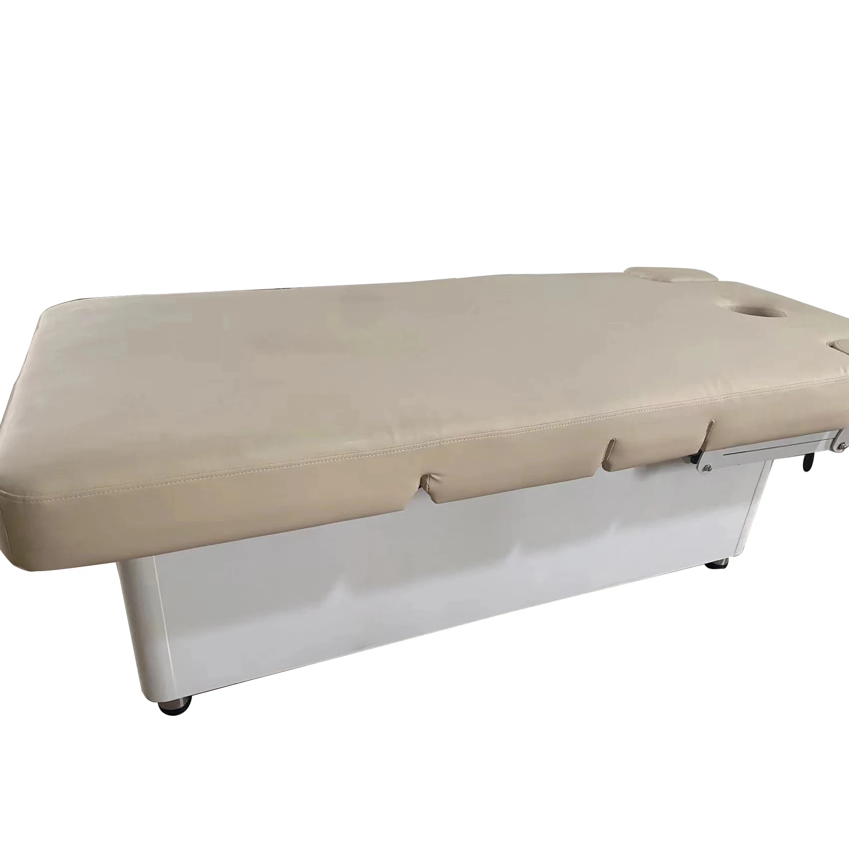 Adjustable Modern White Electric Beauty Spa Therapeutic Massage Bed for Salon Therapy and Gym Use Made of Wood