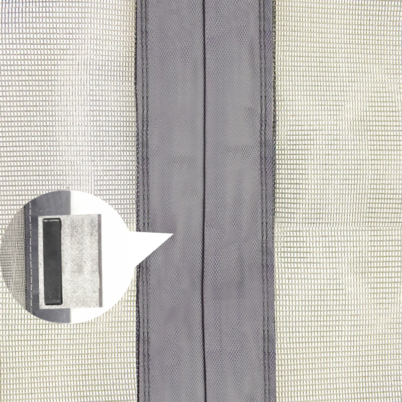 Wholesale Magnetic Flyscreen Magnetic Door Curtain Hand Free DIY Magnetic Net