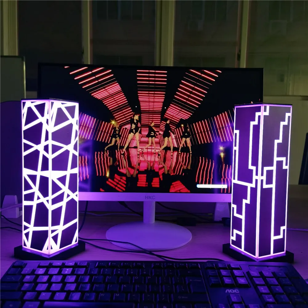 multicolor table lamp desk decoration app control remote RGB cube