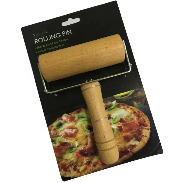 T Shape Pastry Roller, Wood Multifunction Cookie Pizza Rolling Pin Pasta hand