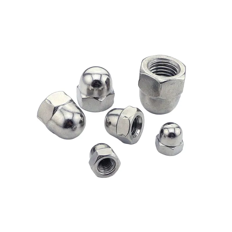 Acorn Nuts Customized Stainless Steel M22 M10 M5 M4 M2 M8 M12 M6 1/4 Inch Bolts Manufacturers Nuts