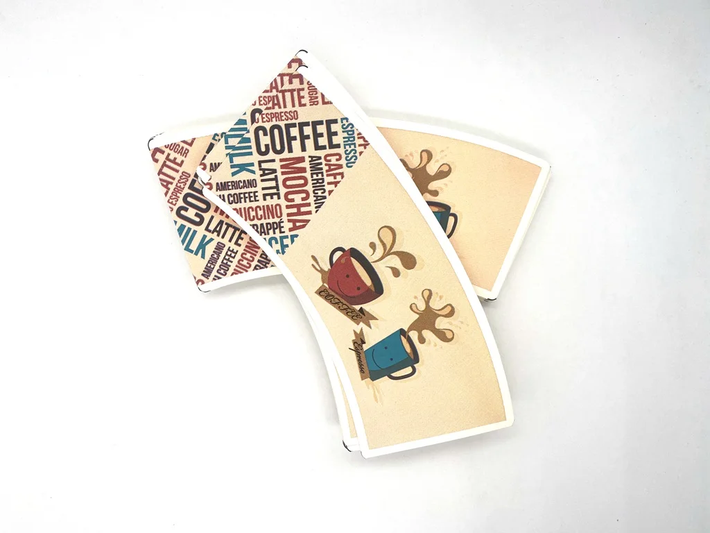 Лидер продаж, бумажные кофейные стаканы 4 унции 7 унций 8 унций 10 унций 12 унций 16 унций, бумажные стаканы с принтом под заказ