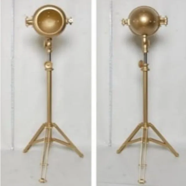 
High Quality Latest Design 2021 Golden Tripod Stand Metal Table Lamp For Study Room Dimensions- 165 cm 