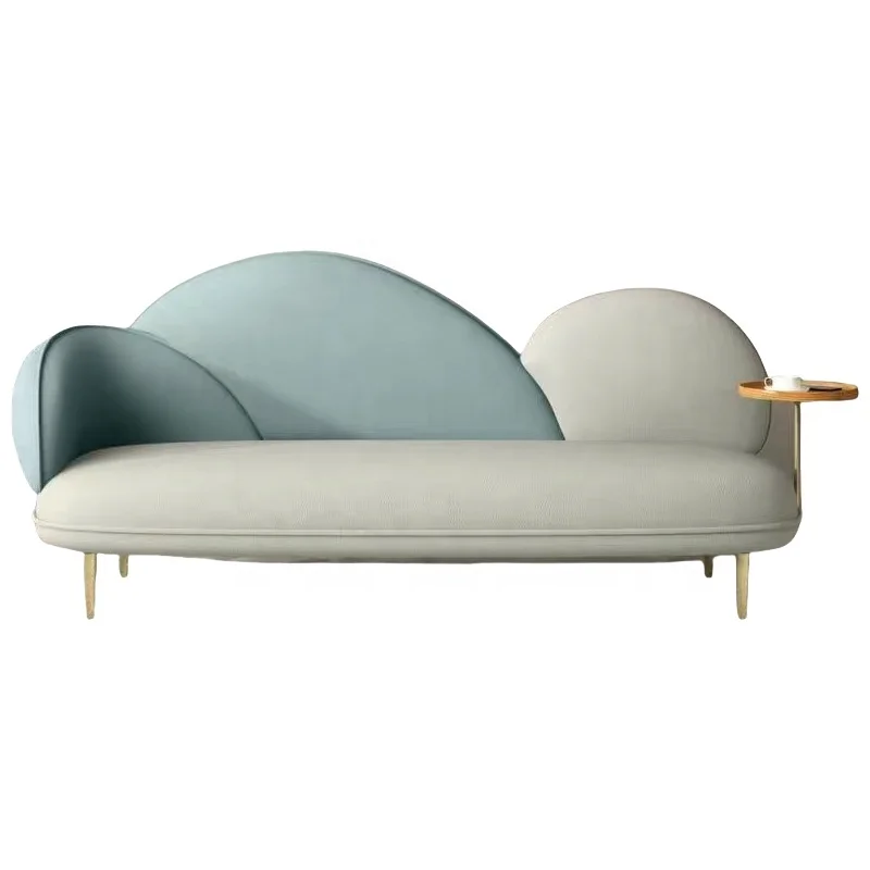 Modern Small family Living room furniture office sofa public area sofa funky design comfortable leathaire sofa seats