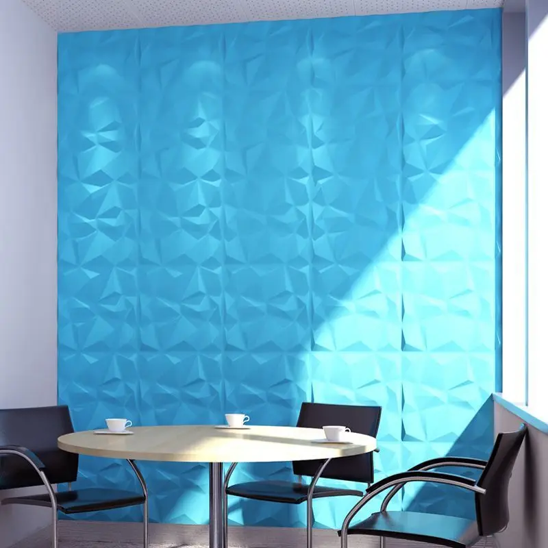 AISEN DECOR  Good Effect 50x50 Action Message Interior House Sea Adhesive Tile Panels Molds For Pvc 3d Wall Panel