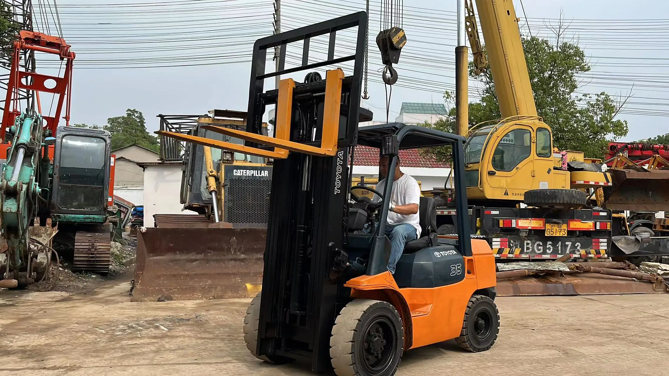 Used Forklift Toyota 3.5ton FD30 Secondhand manual diesel stacker forklift with competitive price