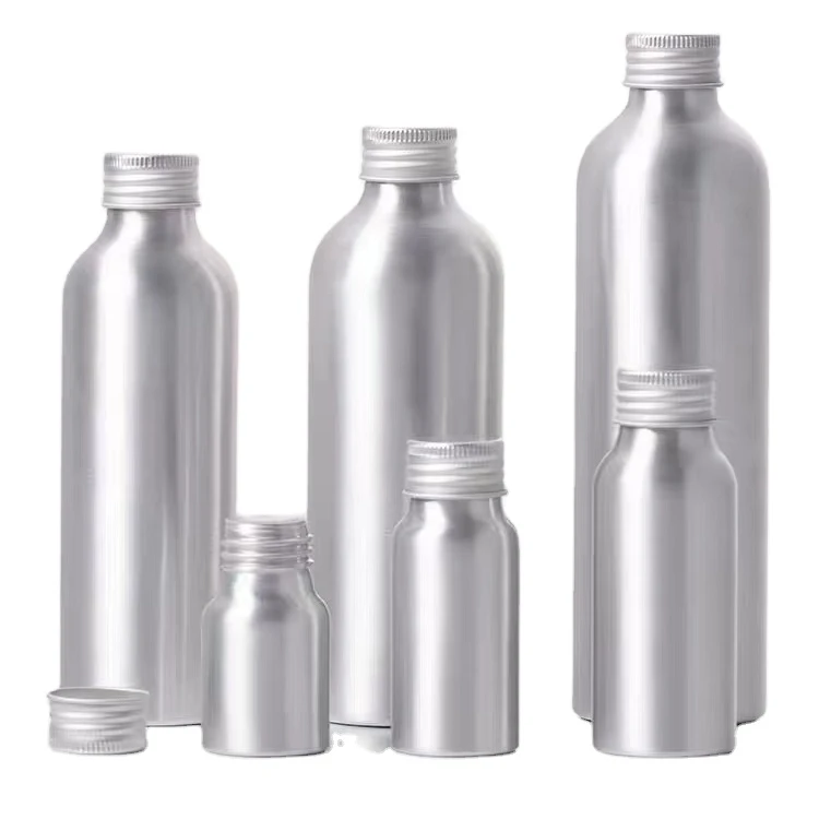 50ml 100ml 120ml 250ml aluminum bottles with lid Aluminum screw  bottle