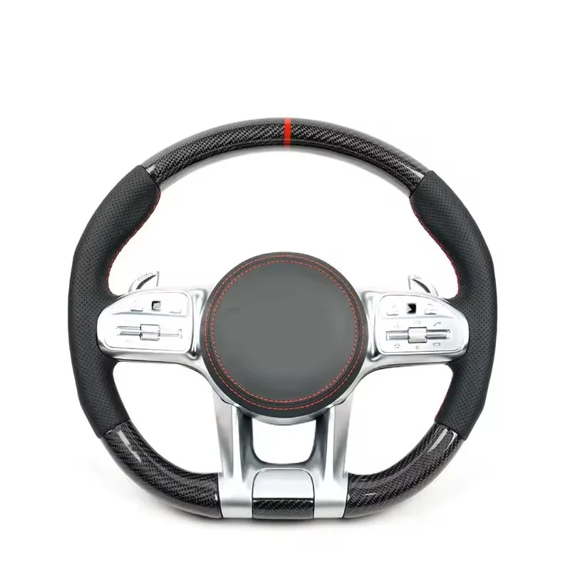 Изготовленный на заказ руль Volant Direksiyon Lenkrad для Mercedes Benz W212 W203 W204 W205 W222 W213 Cls Glc 43 E63 E53 C63 Amg