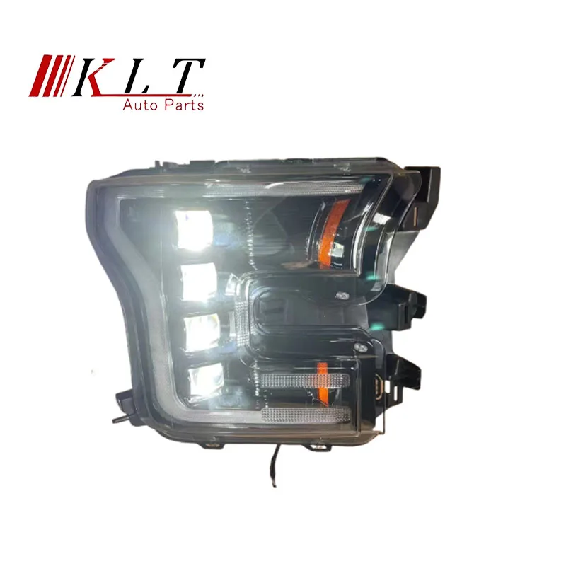 KLT LED F150 Raptor four Head lamps For Ford F150 2015 -2017 Refit headlights daytime running lights