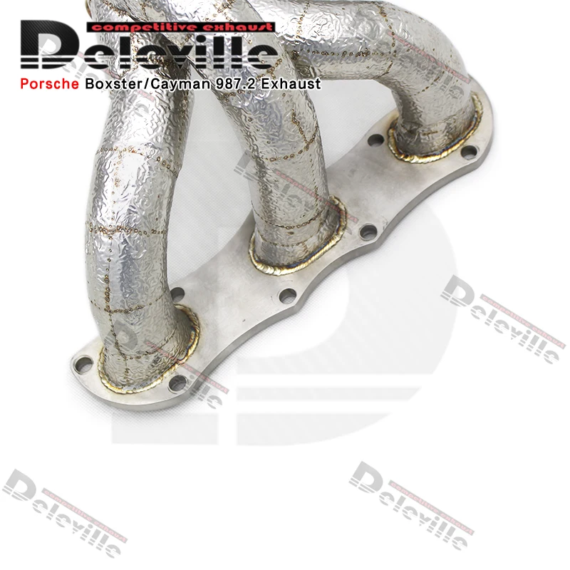 Tuning 304 Stainless Steel Exhaust manifold For Porsche Boxster/Cayman 987.2 2008-2012 turbo manifold car exhaust