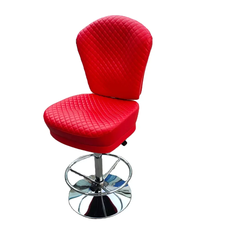 Top selling rotatable swivel casino poker chair bar stool chair with metal base