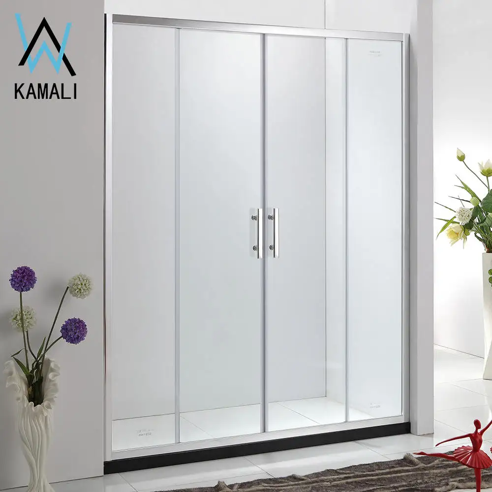 Раздвижные шкафчики Kamali с 4 панелями стеклянные двери для душа поворотные петли душевые кабины тренажерного зала