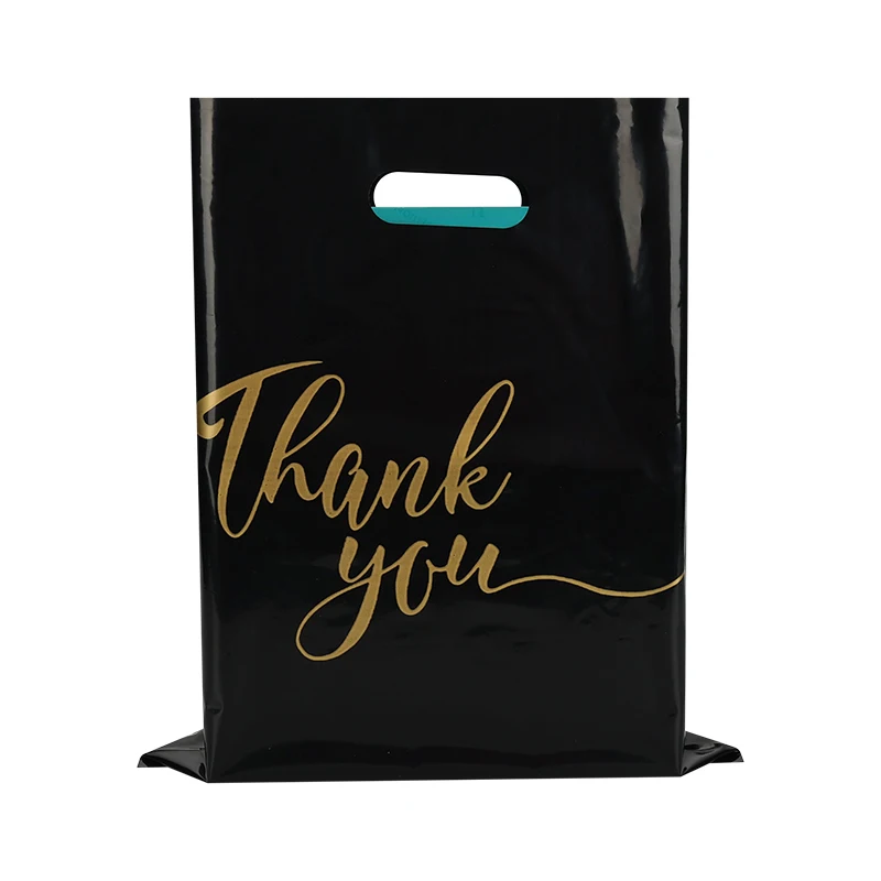Amazon Wholesaler Use Ldpe Plastic Die Cut Type Sealing Handle Custom Shopping Plastic Bag