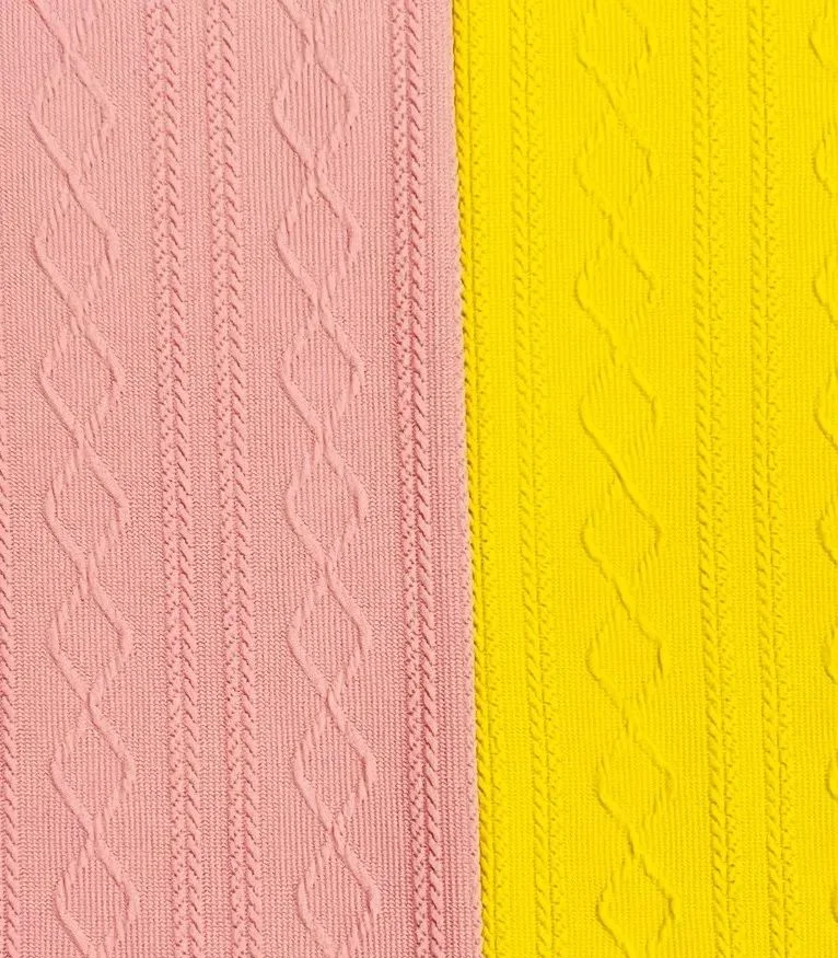 New Polyester Single-sided Knitted Jacquard Fabric