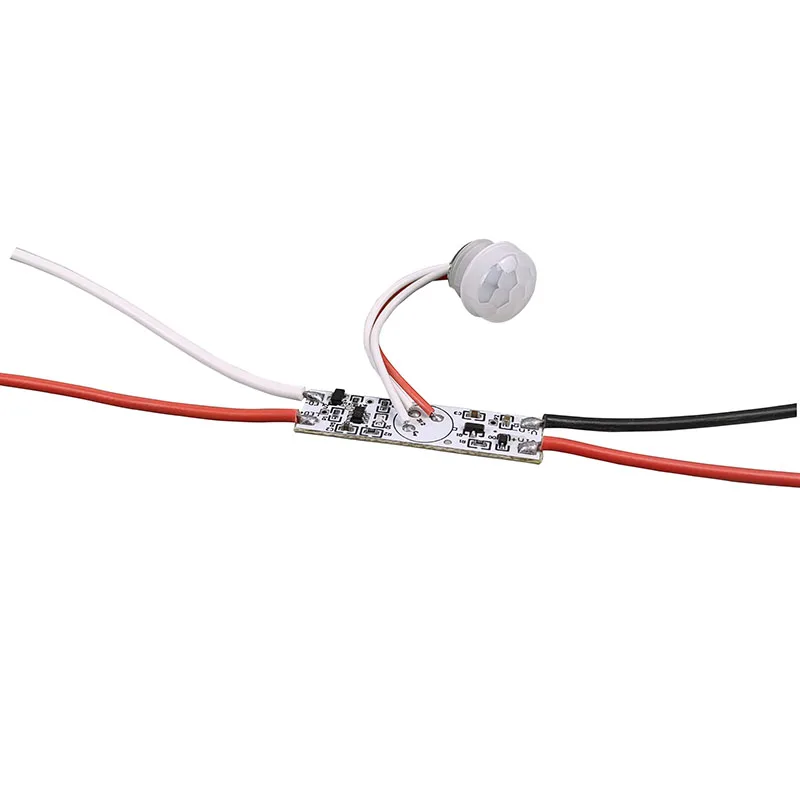 DC 3.7V 5V 12V 24V 5A PIR Motion Sensor Switch Movement Detector Activated Timer Automatic Switch ON OFF for Kitchen Cabinet LED