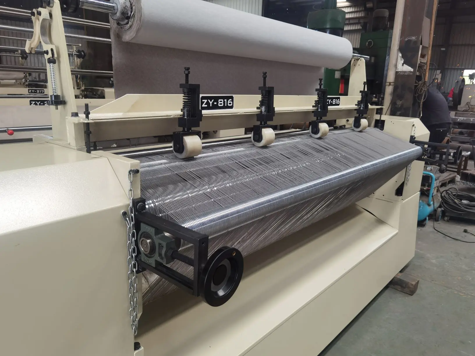 ZY-816 Factory shrinking curtain pleating machine