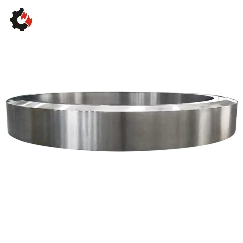 Custom high quality CNC machining large diameter riding ring forging steel large forged ring